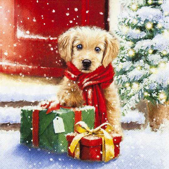 Paper Napkins 33cm, Little Puppy *ETA Nov